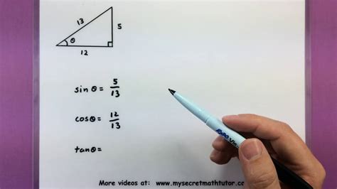 Trigonometry - Find the exact value of sin cos and tan - YouTube