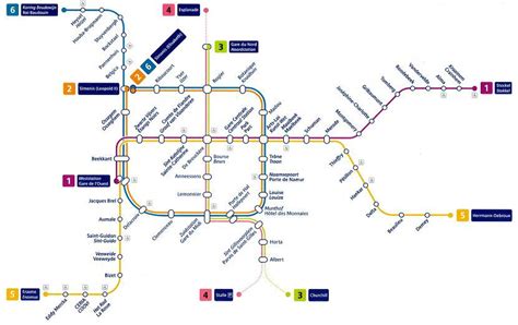 Ligne De Métro Bruxelles Plan | Subway Application