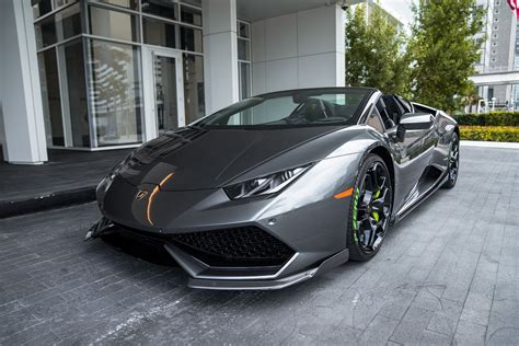 2018 Lamborghini Huracan Spyder – Grey | MVP Miami Exotic Rentals