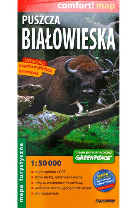 Białowieża Forest Laminated Map – Wild Poland