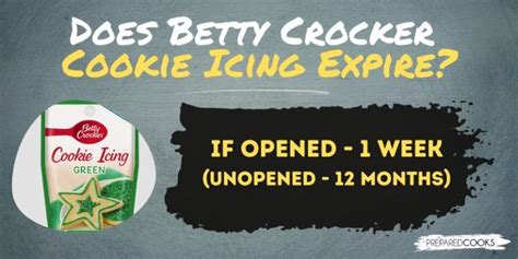 Does Betty Crocker Cookie Icing Expire? - PreparedCooks.com