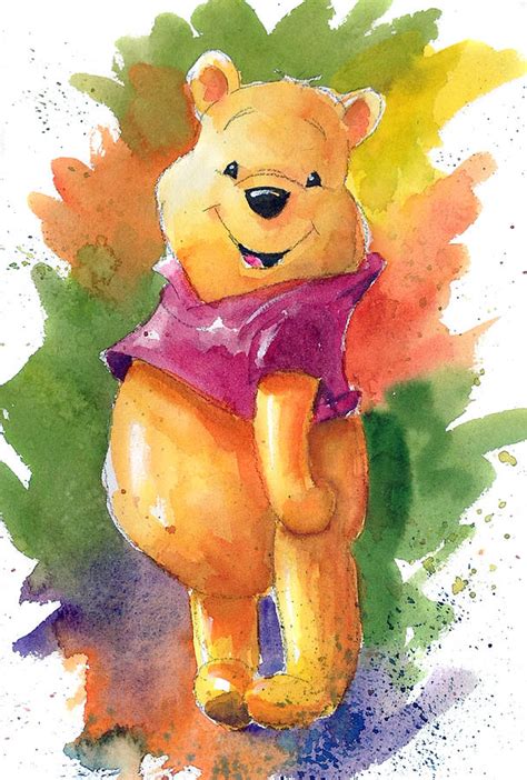 Winnie The Pooh Painting by Andrew Fling