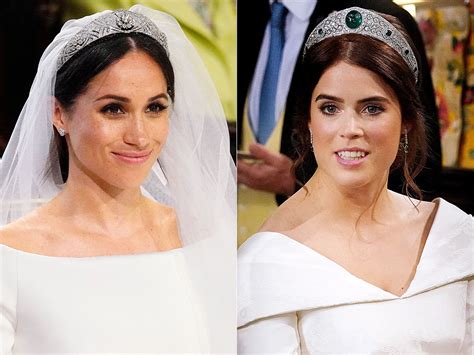 Princess Eugenie Wears Same Style Tiara as Meghan Markle to Her Royal Wedding | PEOPLE.com Royal ...