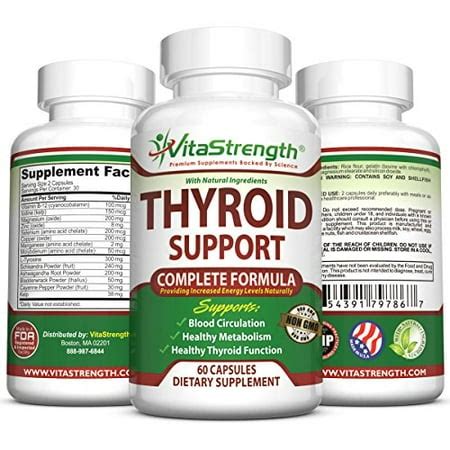 Premium Thyroid Support Supplement- Complete Formula to Improve Energy with Bladderwrack, Kelp ...