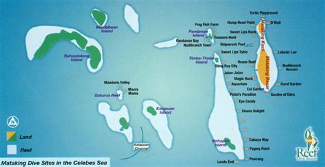 Mataking Island Diving Map - Tawau Malaysia • mappery