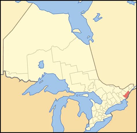 Map of Ontario Leeds And Grenville - MapSof.net