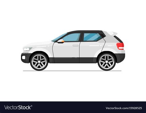 Modern suv car isolated icon Royalty Free Vector Image