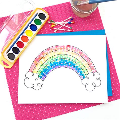 Easy Pointillism for Kids - The Crafting Chicks