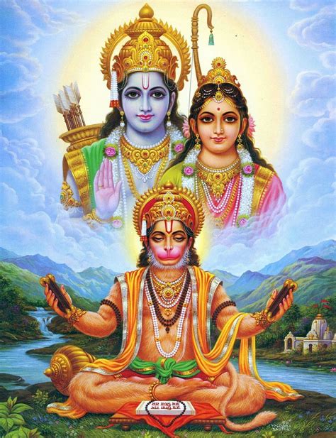 Hanuman Rama and Sita (via Etsy: EasternImage) | Hanuman wallpaper ...