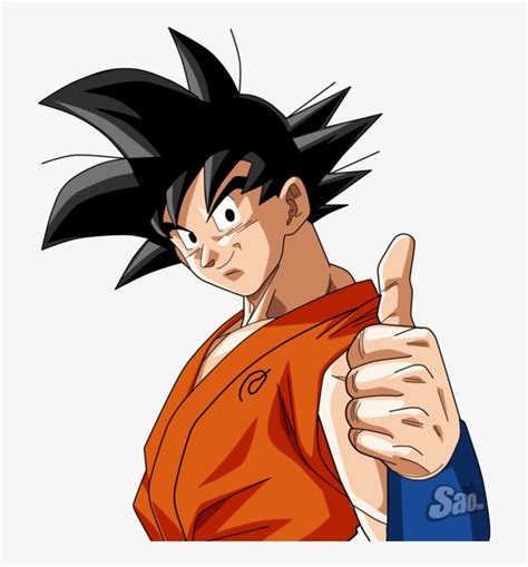 Goku Ending 3 By Saodvd On Deviantart - Goku Thumbs Up Png PNG Image | Transparent PNG Free ...