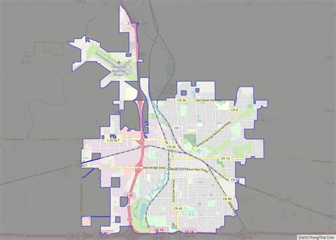 Map of Owatonna city