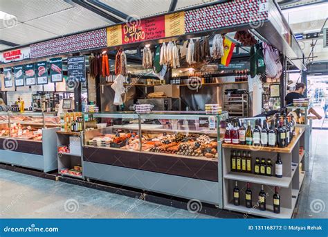 COPENHAGEN, DENMARK - AUGUST 28, 2016: Food Stall InTorvehallerne ...