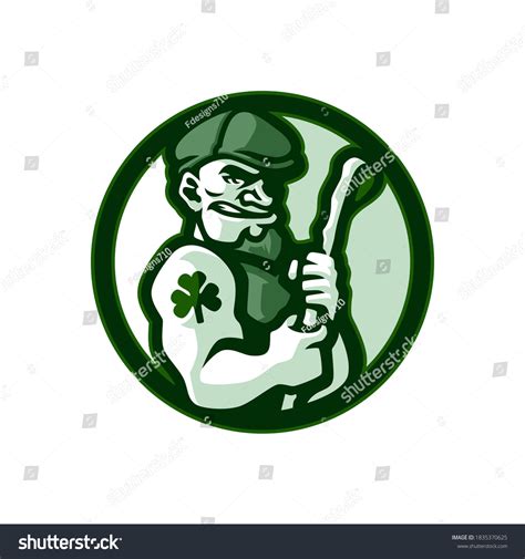 Green Irish Stick Sport Logo Design Stock Vector (Royalty Free ...