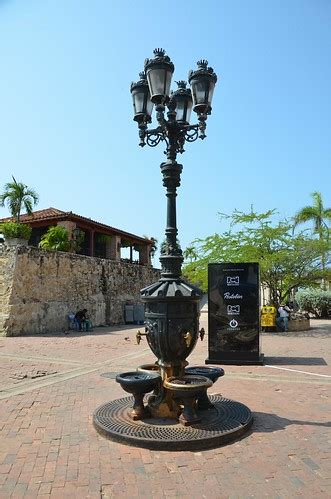 Four person cast iron water fountain, Cartagena, Colombia | Flickr
