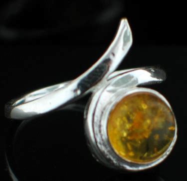 Sterling Silver Amber Rings, Amber Jewelry Rings, Made in Amber Gem Stones