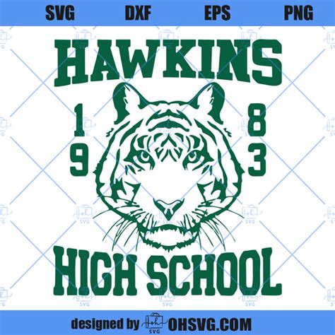 Hawkins SVG, Hawkins High School 1983 Green Logo SVG, Hawkins Stranger ...