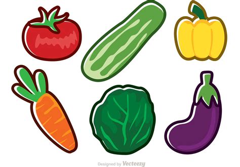 Fresh Vector Vegetable Icons - Download Free Vector Art, Stock Graphics & Images