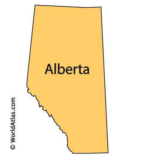 Alberta Map Outline