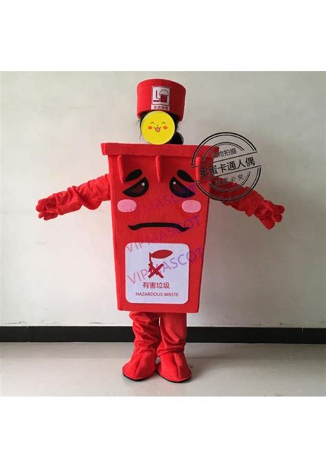 Recycle Trash Can Mascot Costume Kids Children Size Waste Ash Bin Garbage Can Advertising ...