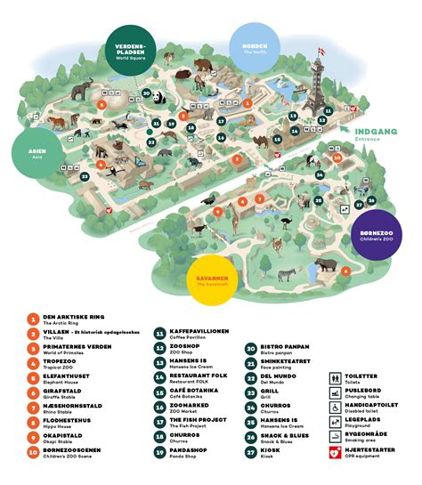 Copenhagen Zoo Map - Your Guide to the Zoo