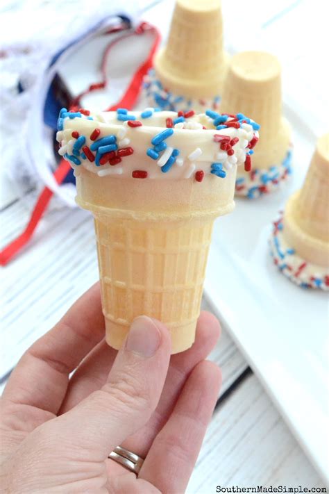 Patriotic Ice Cream Cone Cups - Southern Made Simple