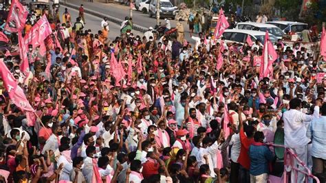 Covid norms go for a toss at huge rallies of TRS, BJP, Congress in Telangana for civic polls