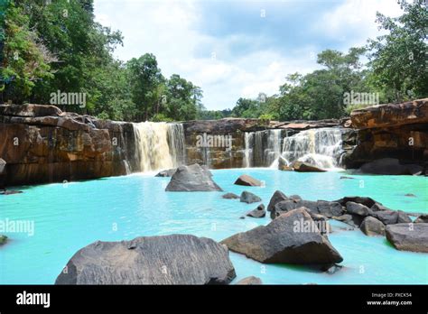 Natural View of Waterfall in Tadton National Park at Chaiyaphum ...