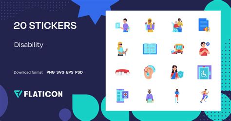 Pack of free Disability stickers (SVG, PNG) | Flaticon