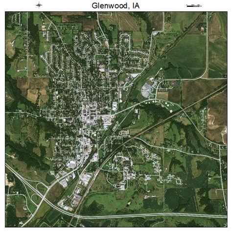 Aerial Photography Map of Glenwood, IA Iowa