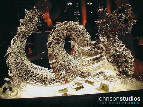 Dragon Ice Sculpture Luge Chicago Restaurant Event