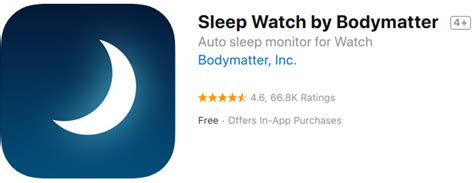 Sleep Watch App — Apple Watch Sleep Tracker App