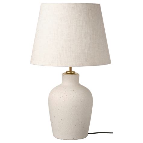 BLIDVÄDER table lamp, off-white ceramic/beige, 50 cm (20") - IKEA CA