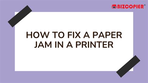 How to fix a paper jam in a printer - Rental or Purchase Ricoh ...