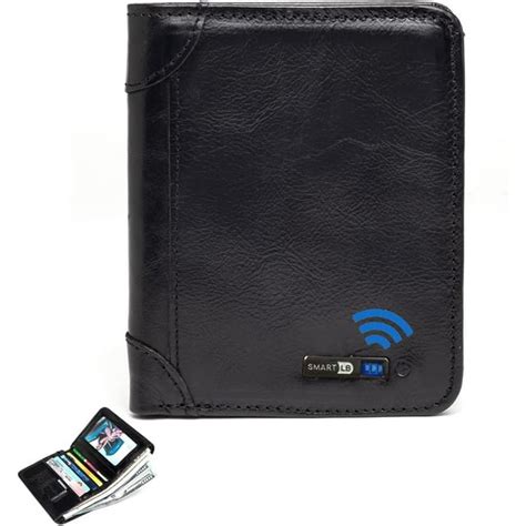 Anti-Lost Trackable Wallet Mens Bluetooth Wallet with GPS Position ...