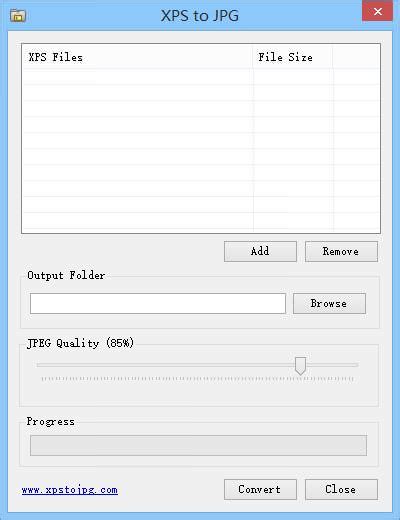 XPS to JPG Converter file extensions