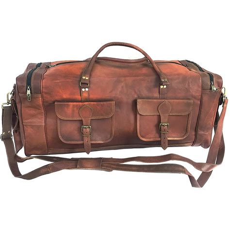 Large Vintage Leather Duffel Bag – Leather Bags Gallery