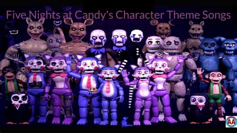 Five Nights at Candy's Character Theme Songs - YouTube