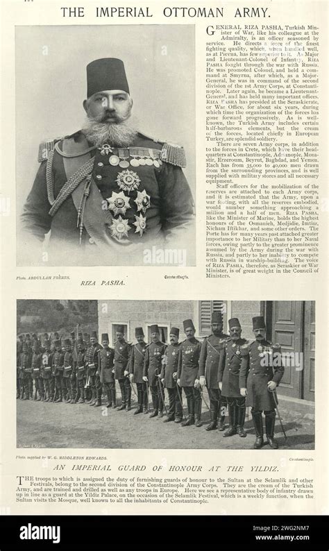 Vintage picture Rıza Pasha, Imperial Ottoman Army, Officer, Turkish ...