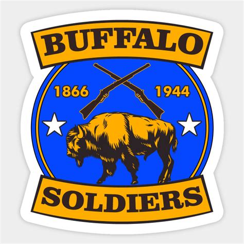 BUFFALO SOLDIERS REGIMENT LOGO - Buffalo Soldiers - Sticker | TeePublic