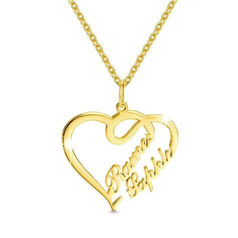 Heart Name Necklace | Diamofy