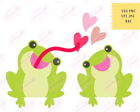 Frog SVG Frog Wirh Hearts SVG, Loving Frogs Svg, Cute Frog SVG, Happy Frog Face, Forest Pond ...