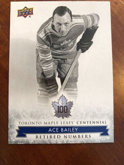 2017 Ud Toronto Maple Leafs Centennial #126 Ace Bailey | eBay