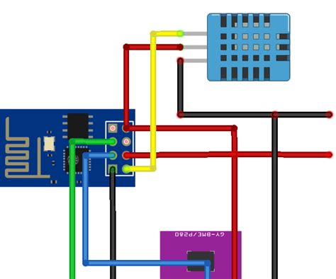 One More Arduino Weather Station (ESP-01 & BMP280 & DHT11 & OneWire ...