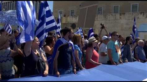 Продължават протестите на гръцките противници на договора с Македония