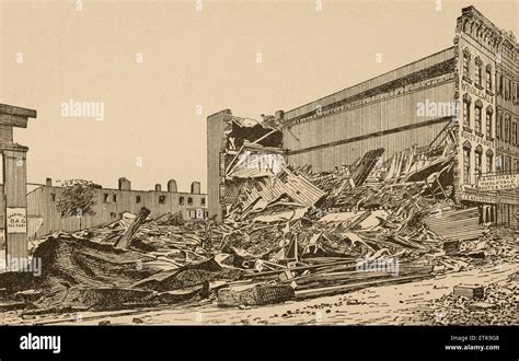 Wreck of a factory, Charleston, South Carolina after 1886 Earthquake Stock Photo: 84017816 - Alamy