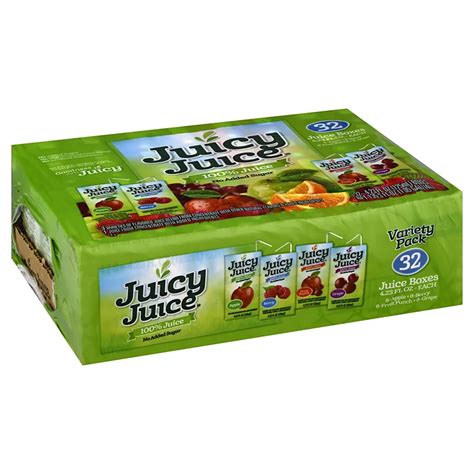 Juicy Juice Variety Pack 4.23 oz Boxes - Shop Juice at H-E-B