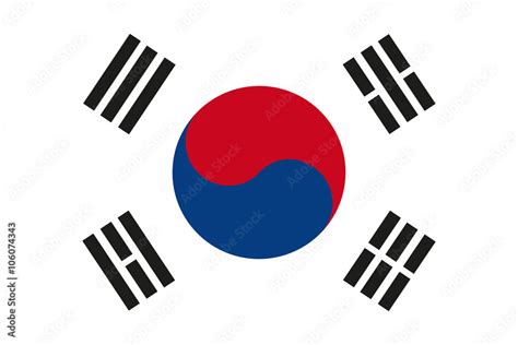 South Korea flag Vector. South Korea flag JPEG. South Korea flag Object ...