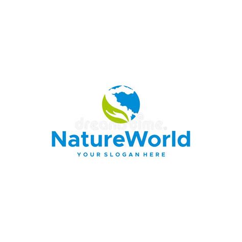 Minimalist NatureWorld Hand Earth Logo Design Stock Vector ...