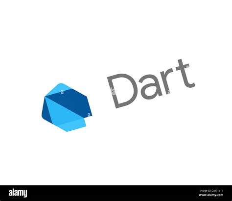 Dart programming language, rotated logo, white background Stock Photo - Alamy