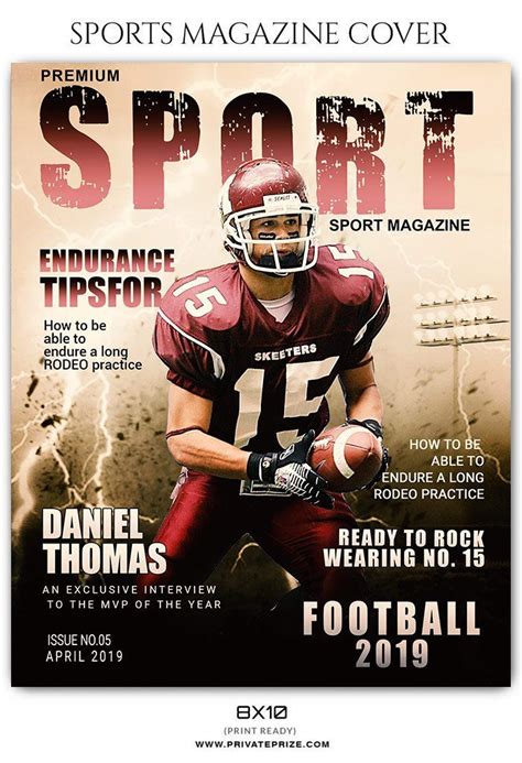 Football Sports Photography - Magazine Cover templates | Magazine cover ...